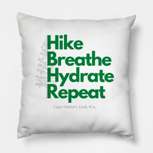 HikeBreatheHydrateRepeat Pillow