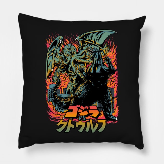 Clash of Gods Pillow by AdamWorks