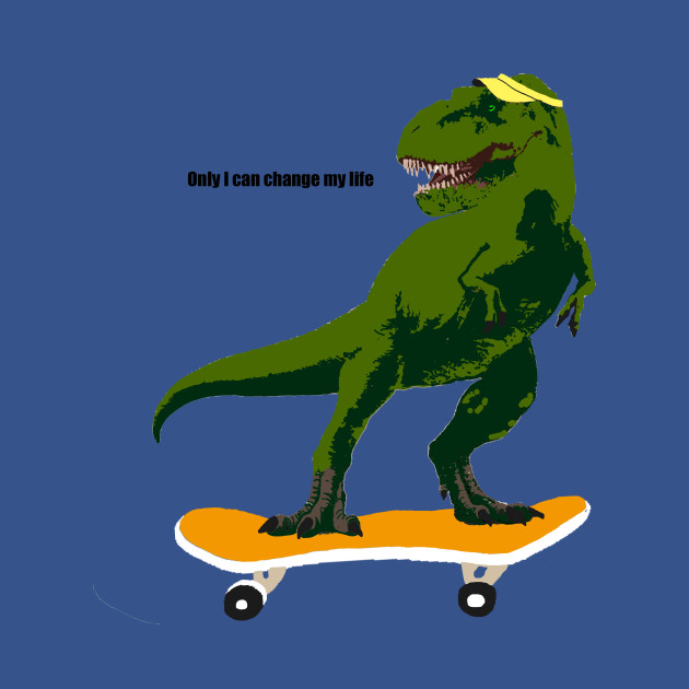 Discover Dino on Skateboard, T-Rex on skateboard - T Rex Dinosaur Dino Skateboard - T-Shirt