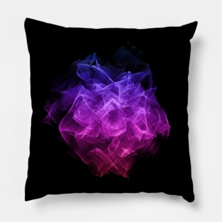 Ultraviolet Space Cloud Abstract Pillow