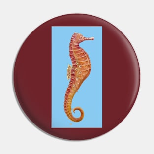 Seahorse (Celeste Blue) Pin