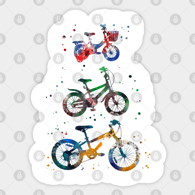 Kids Bikes Bicycles Sticker Teepublic Uk