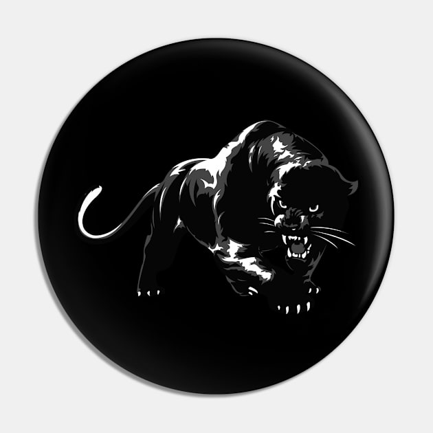 Panther Big Cat Pin by ShirtyLife