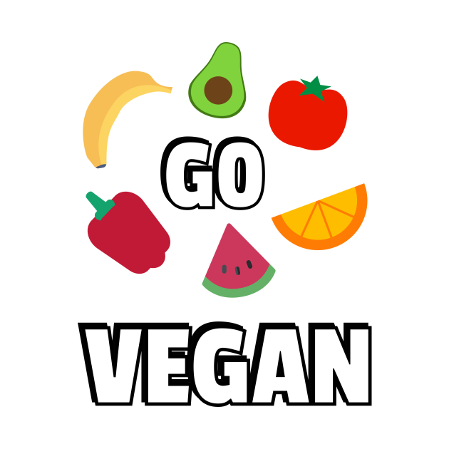 GO VEGAN eat your veggies - Go Vegan - Phone Case | TeePublic