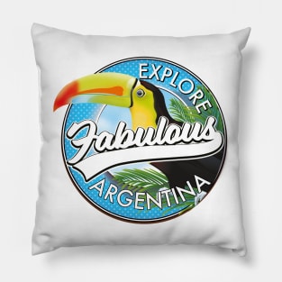 explore fabulous Argentina logo Pillow