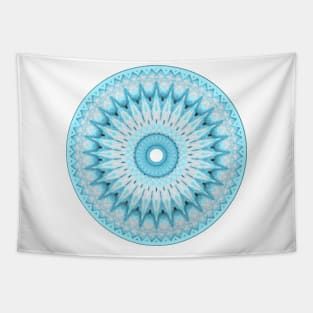 Soft Turquoise Mandala Tapestry