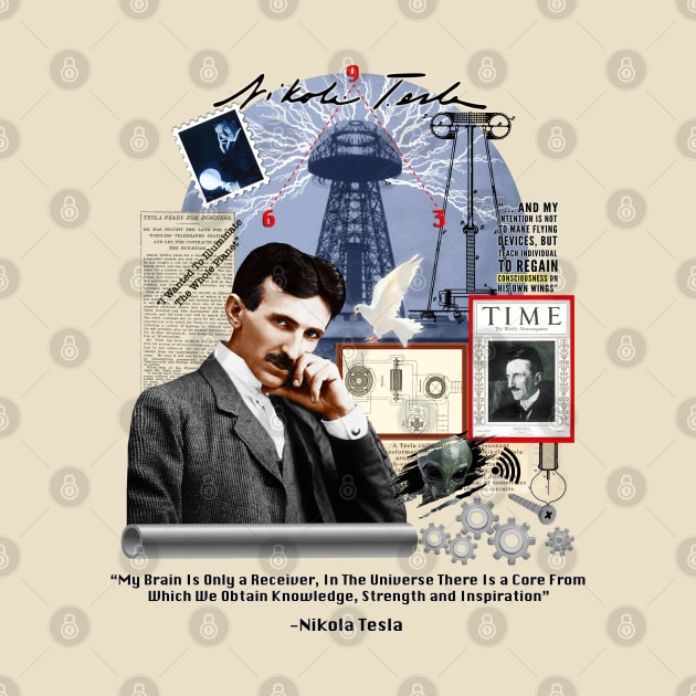 Nikola Tesla Collage LT by Nirvanax Studio