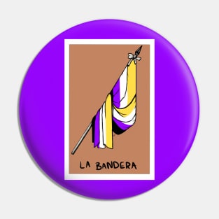 Nonbinary Loteria Bandera Pin