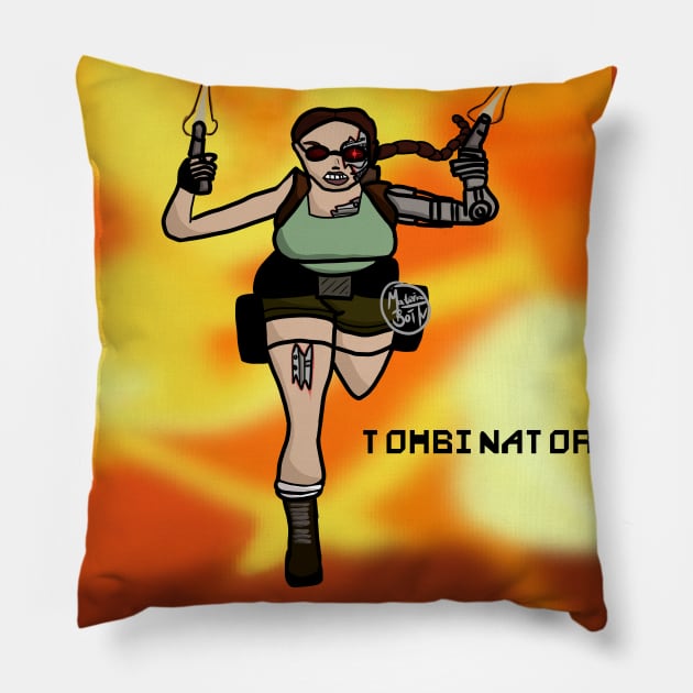 Tombinator Pillow by Materiaboitv