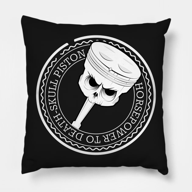 Piston skull Pillow by El-bullit