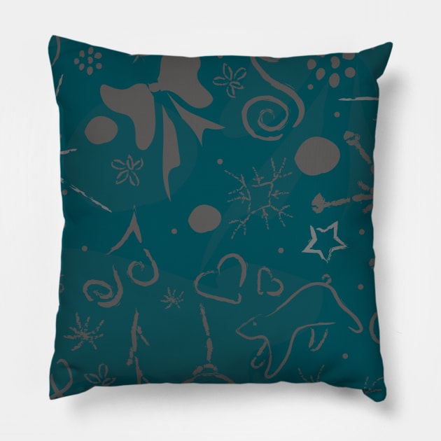 Winter Pattern Pillow by Kristina Stellar Scandinavian Land