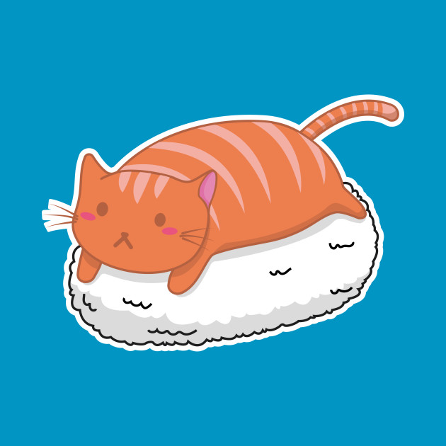 Sushi Cat - Sushi Cat - T-Shirt | TeePublic