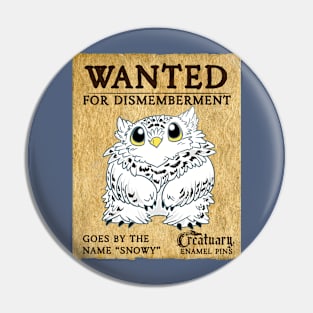 WANTED: Owl Bear Pin