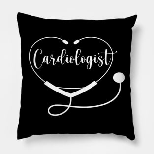 Cardiologist Doctor Nurse with Love Heart Pillow