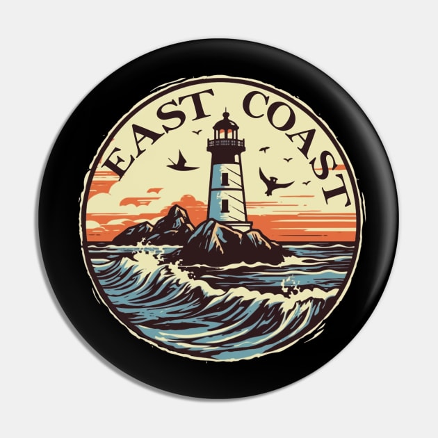 East Coast Pin by Lakefront Legacy