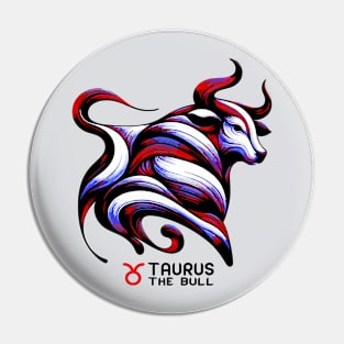 Taurus The Bull Zodiac Sign Pin