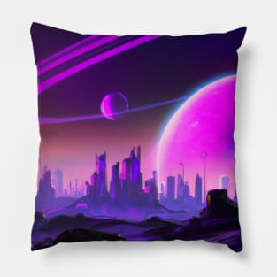 Alien City Pillow