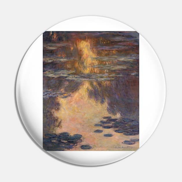 Waterlilies - Claude Monet Pin by themasters