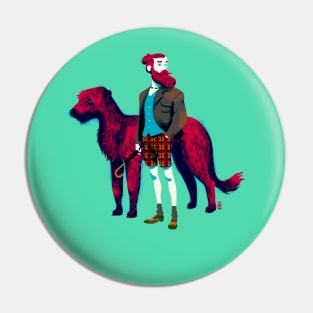 Cuchulainn and the Hound Pin