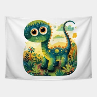 Enchanted Forest Dino Delight Tapestry