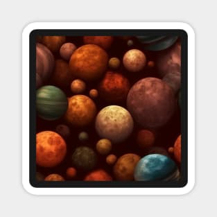 Planets Pattern Magnet