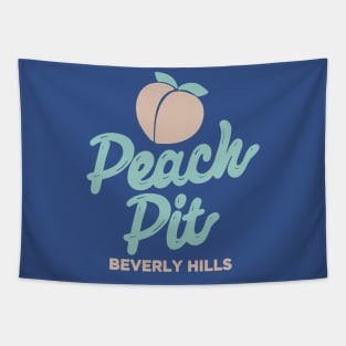 Peach Pit Logo Tapestry