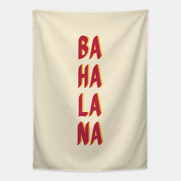 BAHALA NA FILIPINO TAGALOG STICKER HOODIE Tapestry by Aydapadi Studio