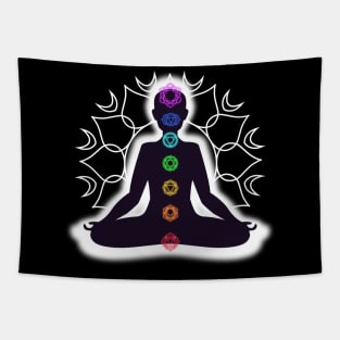 Spirituality Yoga Chakra Design Tapestry