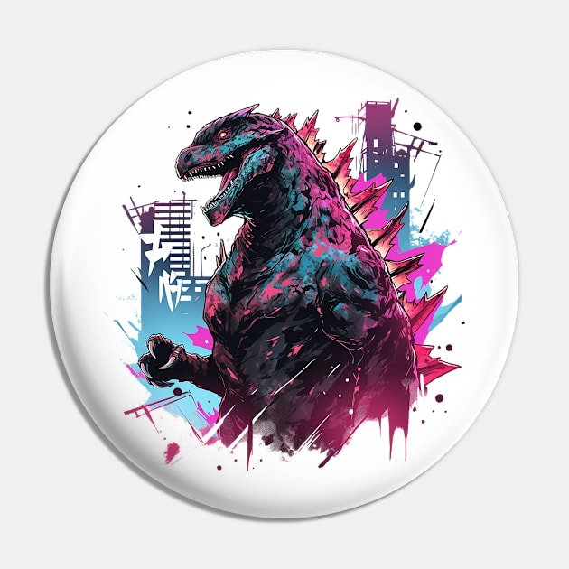 godzilla Pin by piratesnow