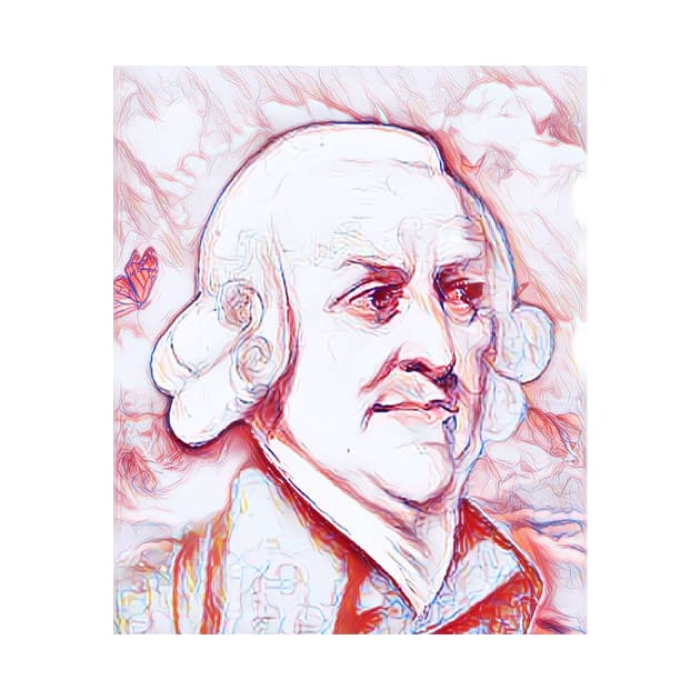 Adam Smith Portrait | Adam Smith Artwork | line art 3 by JustLit