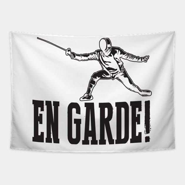 En Garde! (Black) Tapestry by nektarinchen