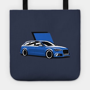 Blue A6 RS6 Avant Tote