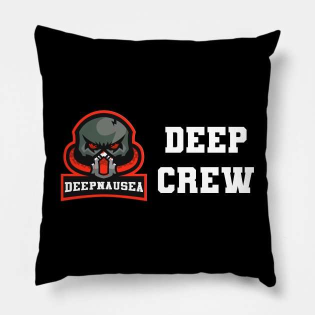 Deep Crew Tee Pillow by deepnausea