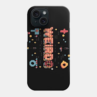 Weirdo Typography | Retro Gaming Script Font Design Phone Case