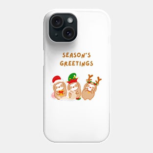 Christmas Season’s Greetings Sloths Phone Case