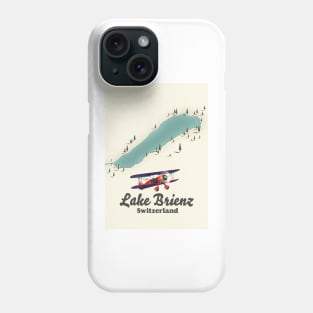 Lake Brienz Switzerland map Phone Case