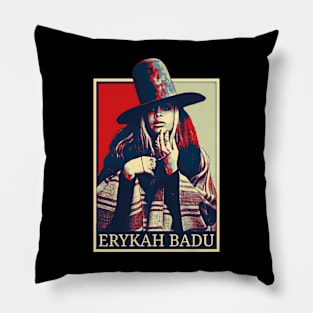 Retro Erykah Badu Beautiful Pillow