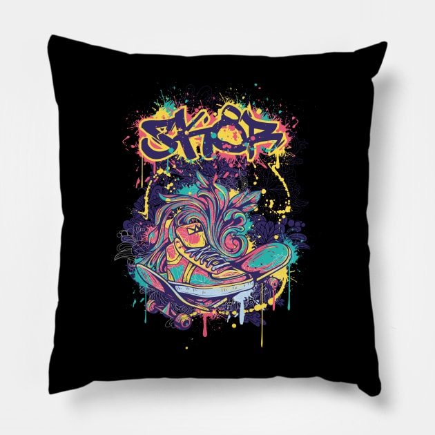 Skater Pillow by Verboten