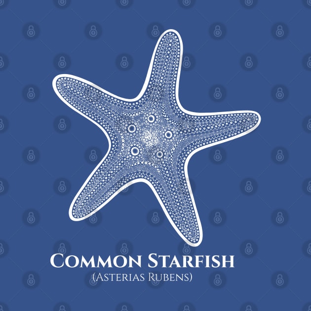 Common Starfish with Common and Latin Names - sea lovers design by Green Paladin