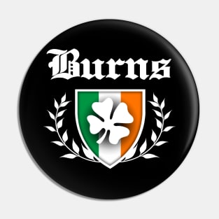 Burns Shamrock Crest Pin