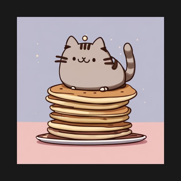 A cute breakfast pusheen by Love of animals