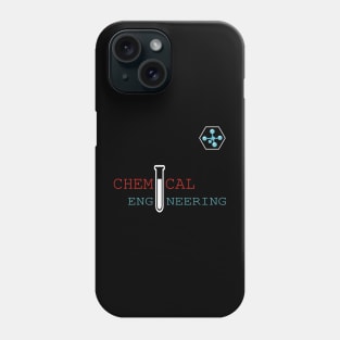 Chemical engineering text and logo Phone Case