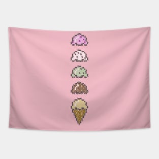 Delicious dessert Pixel icecream Tapestry