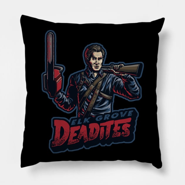 Elk Grove Deadites - Sports Team Pillow by Studio Mootant