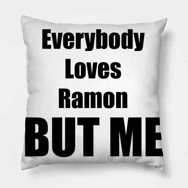 Everybody But Me Pillow by TheCosmicTradingPost