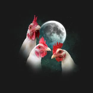 Three Chicken Moon T-Shirt