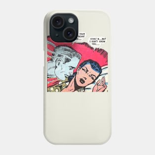 Comic art dream kiss Phone Case