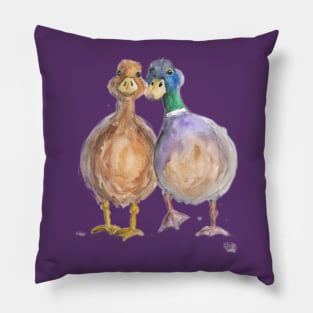 Duckies, Lovebirds. Duck Couple Pillow