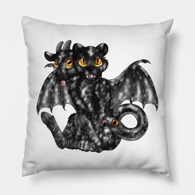 Chimera Cubs: Cobweb Jaguar Pillow by spyroid101