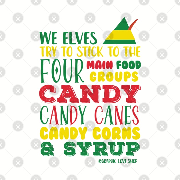 Candy, Candy Canes, Candy Corn, & Syrup © Graphic Love Shop by GraphicLoveShop